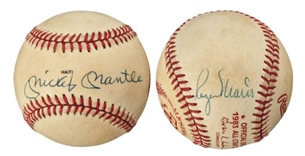 Mickey Mantle and Roger Maris Dual-Signed 1983 Official MLB All-Star Game Baseball
